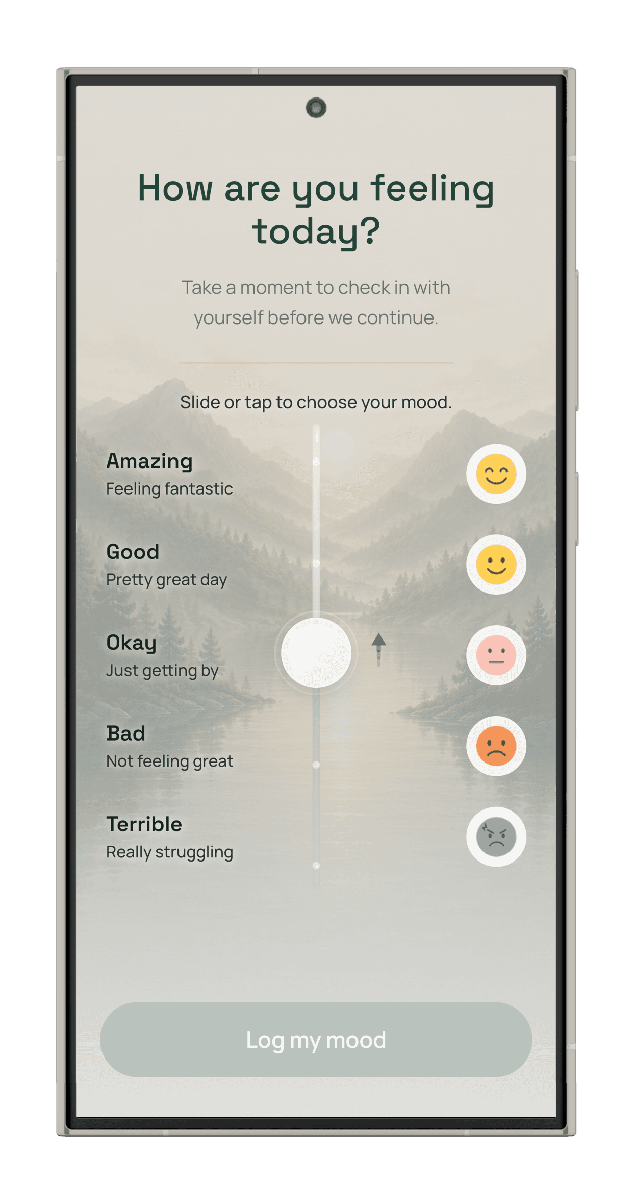 Check in — Start where you are.